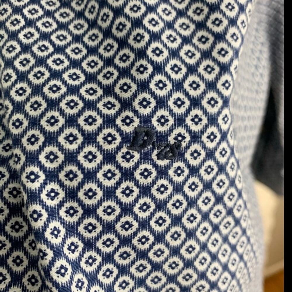 Diesel Blue Slim Fit Button Down Long Sleeve Dress Shirt XL - Picture 12 of 16